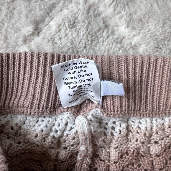 Princess Polly | Brown Leah Striped Sheer Knit Coverup Shorts | Size 2 - Picture 6 of 11